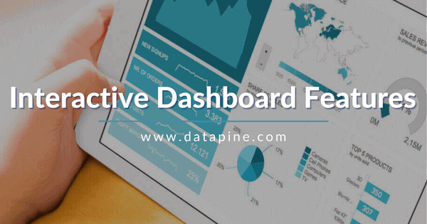 Interactive dashboard software features blog post by datapine